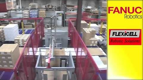 M 410iB Palletizing Various Size Cases   FANUC Robotics Industrial Automation