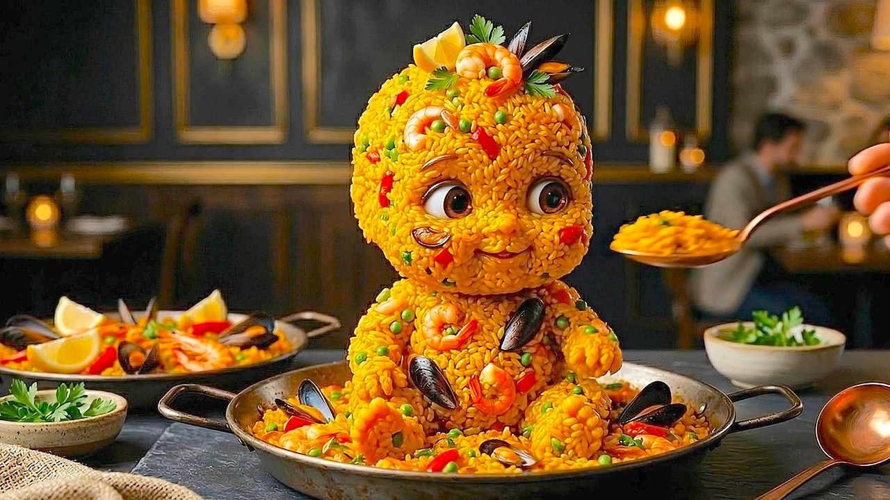 Cute AI Food Babies Eating World Foods 🍔🌍 | Oddly Satisfying & Relaxing ASMR