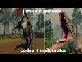 How to get NEW CODES and  REMODELED MALORAPTOR in JURASSIC GENESIS CODES + MALORAPTOR UPDATE ROBLOX!