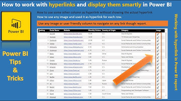 How to work with hyperlinks and display them smartly in Power BI: Power BI Tips & Tricks