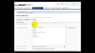 SENDNOW- Create Split Test