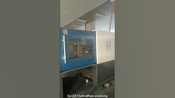 ZHENHUA injection molding machine for LED bulb diffuser/lampshade producing#machine #lampshades