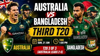 Australia vs Bangladesh 3rd T20 🔥 | Match Preview, Date, Time & Venue