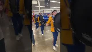 Krewe of Covington parades in Walmart #mardigras #parade