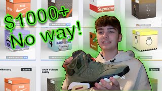 Insane $1000 drip draw box opening!! Pulled Travis Scott 6's