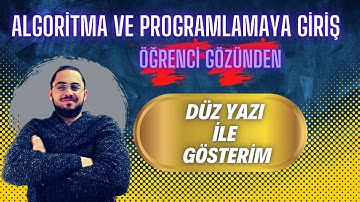 DERS 6 ALGORİTMANIN GÖSTERİM ŞEKİLLERİ 1-SIFIRDAN ALGORİTMA VE PROGRAMLAMAYA GİRİŞ #yazılımdersleri
