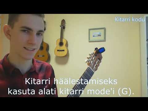 Video: Kitarri Häälestamine (3 Viisi)
