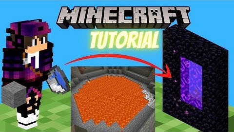 How To Make A Nether Portal Using Lava Pool & Water Bucket | Minecraft Tutorial | #SpectrumTutorials