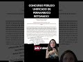 CONCURSO PÚBLICO UNIFICADO DE PERNAMBUCO RETOMADO! #concursospúblicos