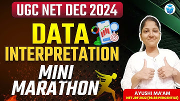 UGC NET Paper 1 Marathon | UGC NET Data Interpretation by Ayushi Mam | UGC NET Dec 2024 JRFAdda