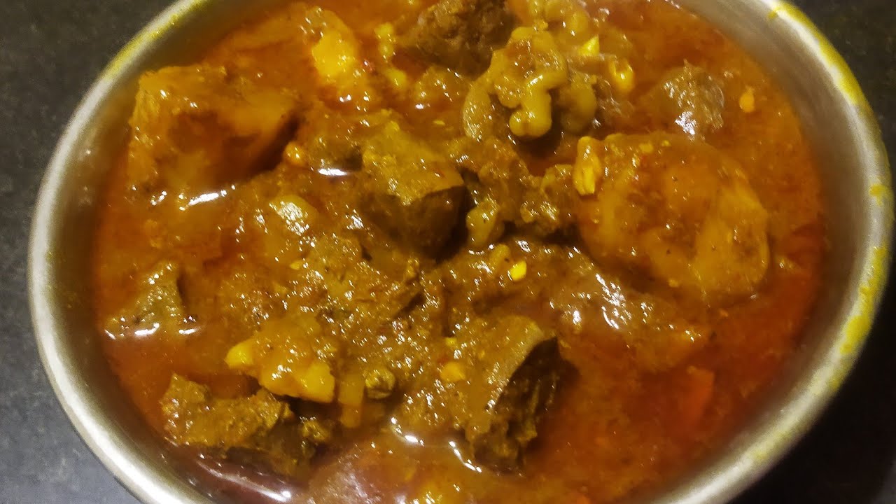 খাসির মেটে ও চর্বি চচ্চড়ি। Mutton Liver & Fat Recipe.