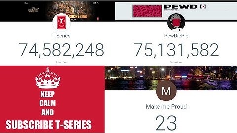 PEWDIEPIE VS T-SERIES LIVE SUB COUNT: WILL INDIA WIN?