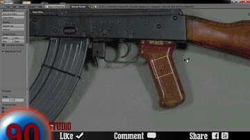 AK 47 - Speed Modeling (Blender) - by Studio 90