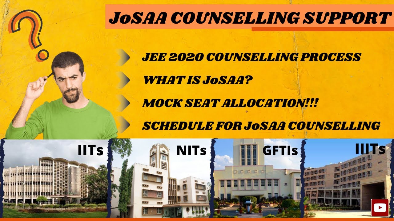 JoSAA counselling process 2020 | WHAT IS JoSAA? | MOCK SEAT ALLOCATION | SCHEDULE ||