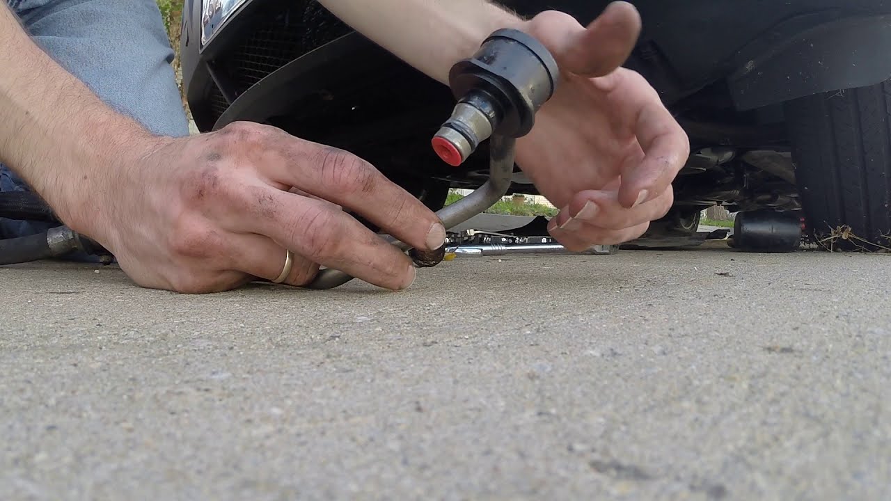 How To Disconnect BMW X3 Power Steering Hose E83 quick disconnect YouTube