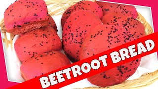Beetroot Buns Recipe | Beetroot Bread Rolls Recipe | Vegan Bread Ideas | Beets Recipe Vegan