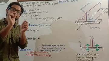 Part 13 ! Tension member ! Double angle with gusset plate placed back to back same side of gusset