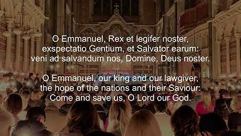 Advent Antiphon O Emmanuel 23rd December 2020