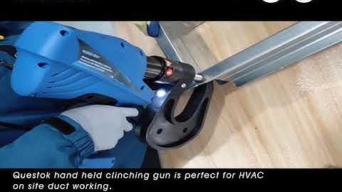 Clinching equipment for HVAC duct work on site