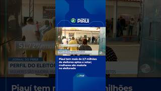 Piauí has 2,708,756 eligible voters for the upcoming elections, according to the Electoral Justice Piauí has 2,708,756 eligible voters for the upcoming elections, according to the Electoral Justice