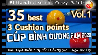 35 best 3 cushion points at 🇻🇳 🇻🇳 🇻🇳 Cup Binh Duong Film 2020. Vol 1