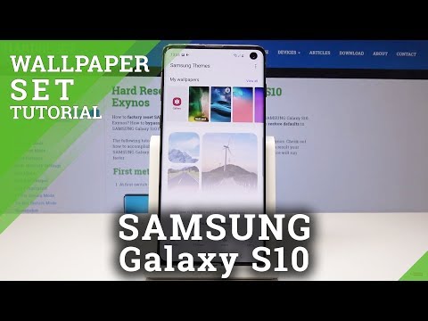 SAMSUNG Galaxy S10 CHANGE WALLPAPER / Set Up Wallpaper Tutorial