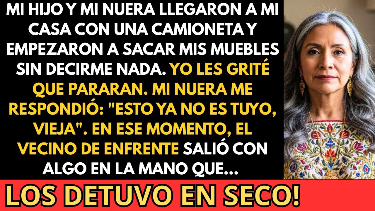 Mi hijo vino a quitarme mi casa. Pero el vecino salió con un sobre que… ¡lo dejó helado!