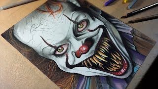 Drawing It - Pennywise Clown - Speed Art 2017