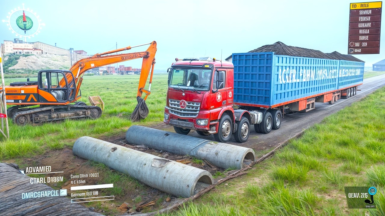 Spintires Mudrunner - Mod Truck Vs Extreme Broken Road With Speed Bumps | Driver Skills Gameplay #15