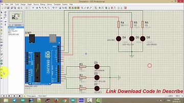 How to Make Traffic Light in Arduino - Simulation in Proteus