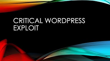 Critical WordPress Vulnerability Actively Exploited