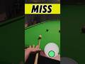 Snooker Miss Direction Shots 🤔GoPro Headcam POV