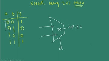 xnor gate design using 2x1 mux