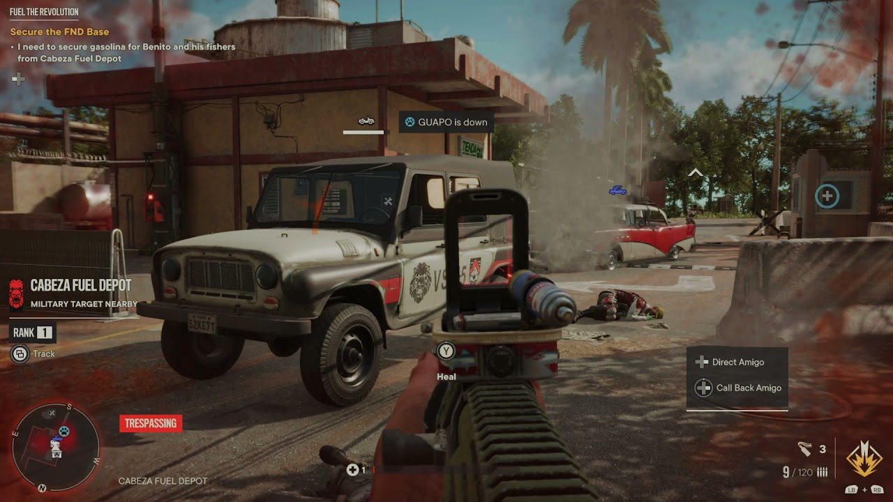 Far Cry 6 - Fuel The Revolution: Capture Cabeza Fuel Depot: Secure FND Base and Talk To Clare & Juan