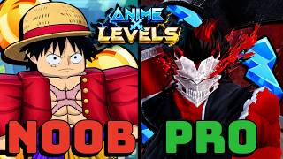 I Went Noob To Pro In Anime Levels Reaching Top 100 Leaderboards!! (Roblox)