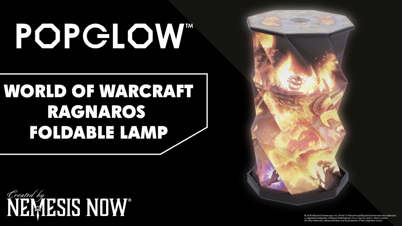 World of Warcraft Ragnaros Popglow Foldable Lamp | Licensed Collectible for Retail