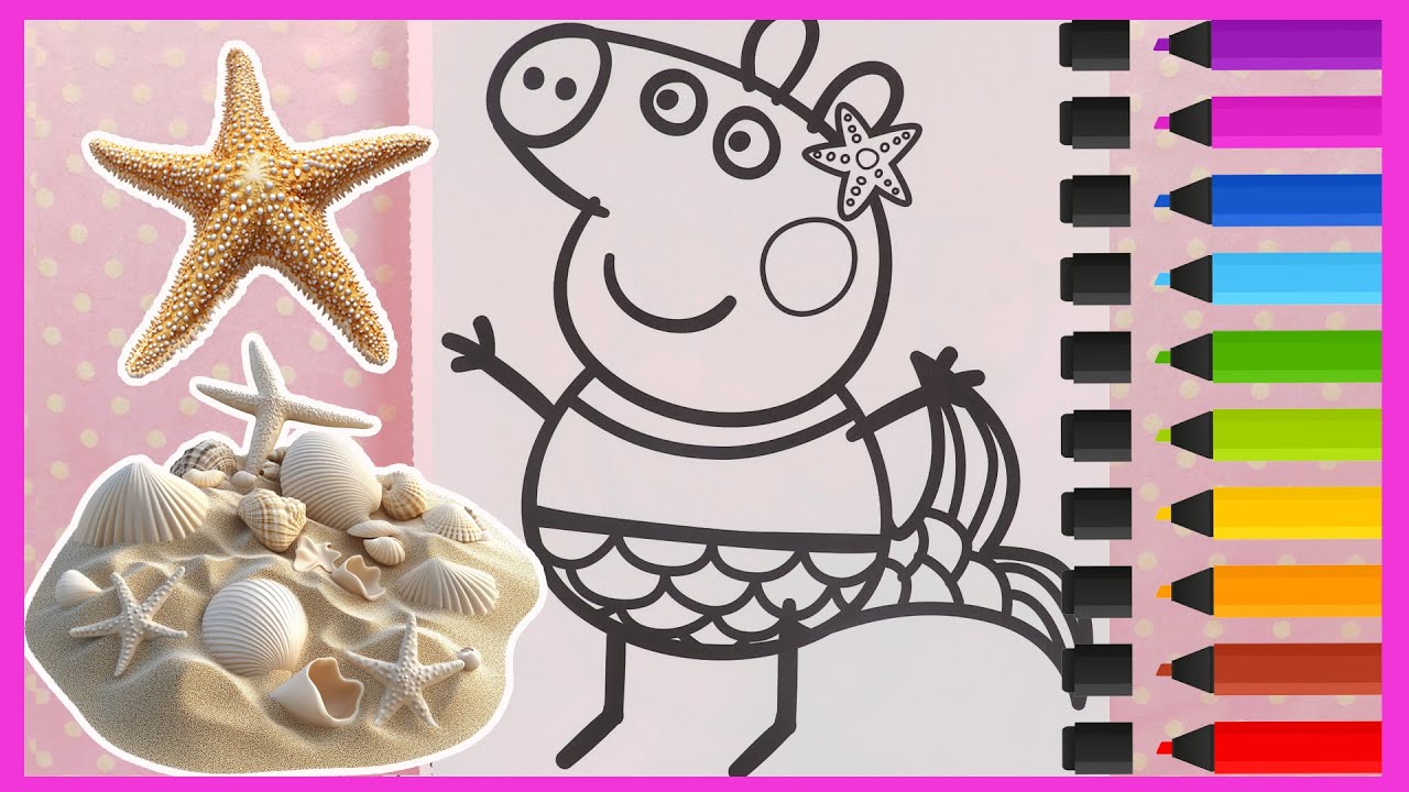 Peppa Pig En Sir ne La Plage Coloriage Et Autocollants YouTube peppa-pig-en-sir-ne-la-plage-coloriage-et-autocollants-youtube