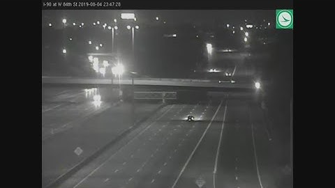 ODOT releases footage of wrong-way driver moments before fatal crash on I-90