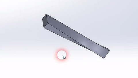 Create a twisted rod in Solidworks using Boundary Boss/Base feature