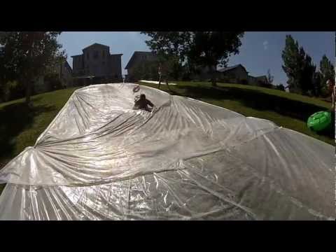 GoPro HD Hero 3 - INSANE 200 FOOT SLIP N SLIDE / 64 FOOT HOMEMADE POOL / KEGGER