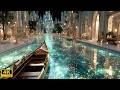 A City of Flowing Light ✨ A Fantasy World Leading to the Castle and Dreams【4K】