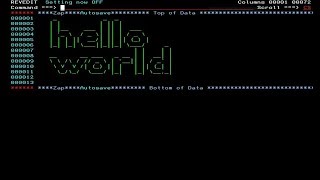 Hello world in REXX on z/VM - M123