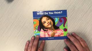 What Do You Think by Cynthia Swain Benchmark Education phonics decodable reader consonant Diagraph