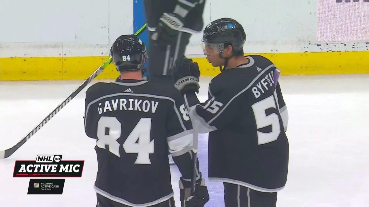 Quinton Byfield mic'd up.