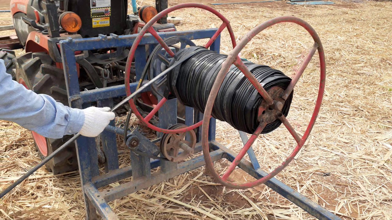 การเก็บสายน้ำหยดแบบใหม่