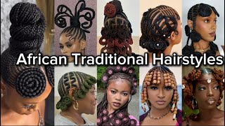 Elegant & Stylish African Traditional Cornrow Braids Hairstyles For Black Women | Fulani braids