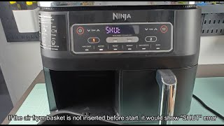 Ninja Foodi Dual Zone Air Fryer SHUT Error