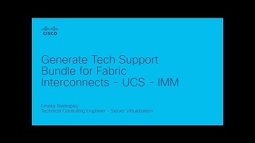IMM Tech Support Bundle for Cisco Fabric Interconnect | Troubleshooting and Support Guide