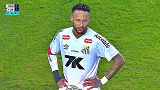 Neymar Plays Through Injury To Help Santos In A Crucial Match To Avoid Relegation