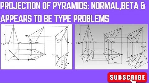 Projection of Pyramid: Normal, Beta & appears to be in Solid edge software